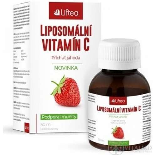 LIFTEA Liposomální vitamín C příchuť jahoda 50ml
